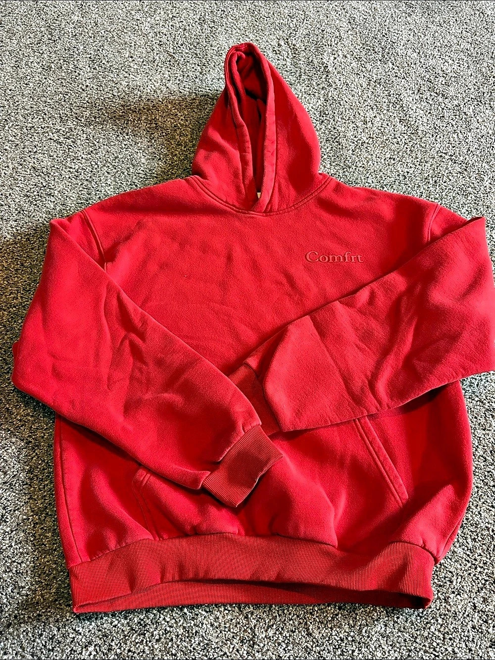 Comfrt Signature Hoodie Red Pullover Hoodie XL